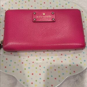 Kate Spade Fuchsia Leather Wallet